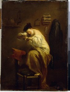 Woman Looking for Fleas