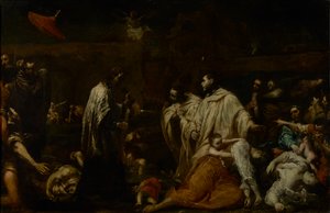Blessed Bernard Tolomei Interceding for the Cessation of the Plague in Siena by Giuseppe Maria Crespi