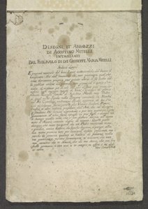 Title Page with Foreword and Dedication (Ornaments series) (Disegni, et Abbozzi di Agostino Mitelli Intagliati Dal Figluolo di Lui Gioseppe Maria Mitelli)