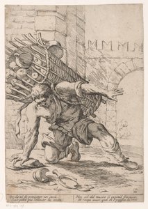 Seller of Pottery (Street Vendors in Bologna) by Giuseppe Maria Mitelli