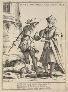Where Gold Speaks, Every Tongue is Silent by Giuseppe Maria Mitelli