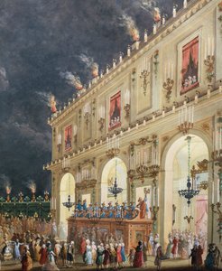 Celebration at Cascine in Honor of Ferdinand III, Night Concert in Courtyard of Casino