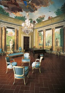 Frescos painted in 1777-1778 by Giuseppe Maria Terreni in Room of Four Seasons, Villa del Poggio Imperiale, Florence, Italy by Giuseppe Maria Terreni