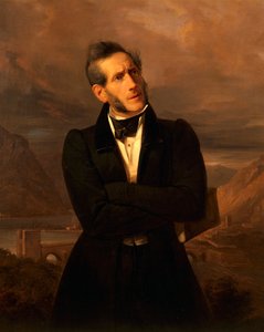 Portrait of Alessandro Manzoni by Giuseppe Molteni