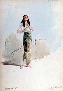 Fenena costume by Giuseppe Palanti in the opera by Giuseppe Verdi, Nabucco first called Nabucodonosor Museum of the Scala