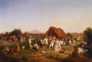 Hunting Party with the Royal Family of Naples by Giuseppe Palizzi