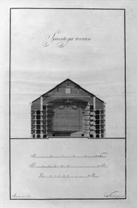 Architectural Cup of the Theatre of La Scala by Giuseppe Piermarini (1734-1808) around 1776-1778 Milan, Italy by Giuseppe Piermarini