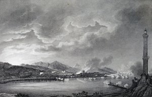 Genoa Being Bombarded by English Fleet, 25 May 1800 by Giuseppe Pietro Bagetti