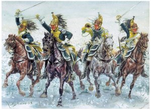Napoleonic Wars: English Dragoons Charging
