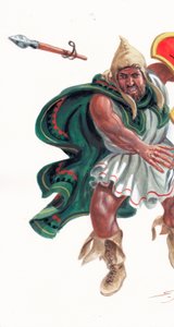 Thracian Peltast by Giuseppe Rava