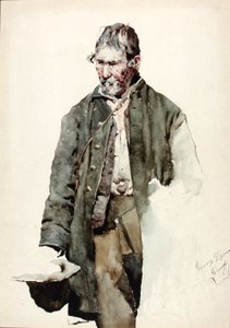 Study of an Old Man, late 19th-early 20th century by Giuseppe Signorini