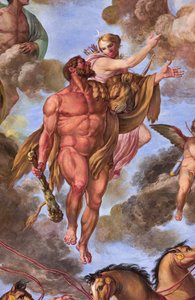 Detail representing Artemis, Apotheosis of Hercules