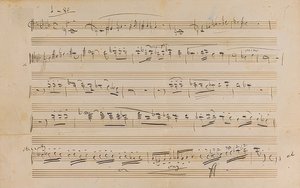 Manuscript: Opera Otello. 1887 by Giuseppe Verdi