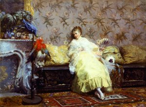 Lady with Parrots