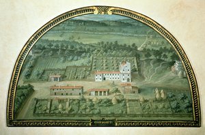 Colle Salvetti, from a Series of Lunettes Depicting Views of the Medici Villas, 1599