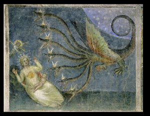 The woman clothed with the sun and the seven-headed dragon, 1360-70