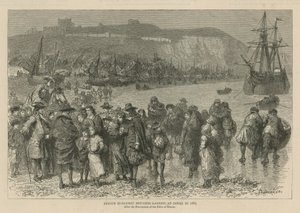 The Huguenots in England: French Huguenot Refugees Landing at Dover in 1685