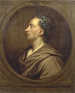 Alexander Pope Profile, Crowned with Ivy by Godfrey (studio of) Kneller