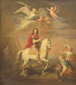 William III on a Grey Charger Observed by Neptune, Ceres and Flora. Mercury in the Sky and Astrea