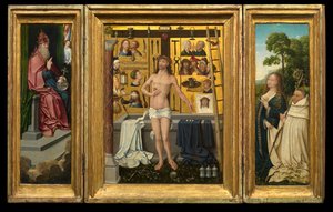 Triptych of Antonius Tsgrooten by Goossen van der (1465 c.1538) Weyden
