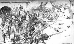Column After Column Forced Its Way Into The Village, Only To Be Hurled Back, 1896 by Gordon Frederick Browne