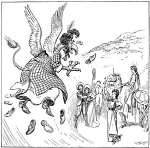 She became a carrier-griffin, 1906 by Gordon Frederick Browne