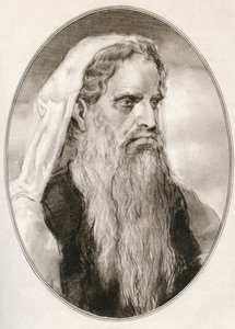 Moses, a Prophet in the Abrahamic Religions, Leader of the Israelites and Lawgiver, from Living Biographies of Religious Leaders