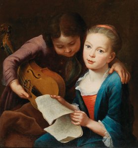 Couple of Children Playing Music, 1746