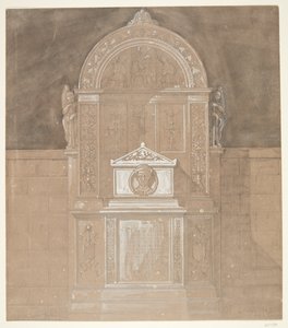 Tomb Monument for Baron C. F. von Rumohr 1845 by Gottfried Semper