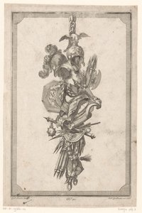 Trophy with Helmets and Armor by Gottlieb Friedrich Riedel