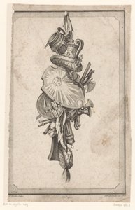 Trophy with Vases and Shield