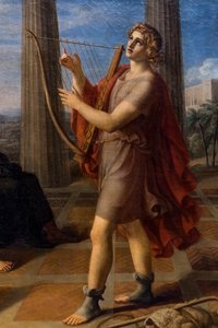 David Playing in Front of Saul (detail)