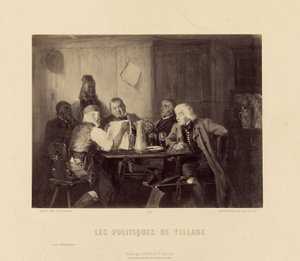 Les Politiques de Village by Scholesser by Goupil and Cie.
