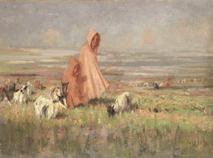 A Moroccan Goat Herd by Gourlay Steell