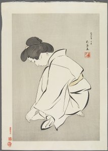 Woman Cutting Toenails by Goyo Hashiguchi