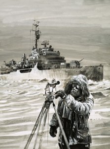 A Member of the British Antarctic Survey Team at Work