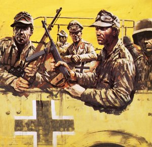 General Erwin Rommel with Other German Soldiers