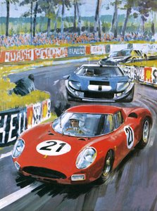 Jochen Rindt driving a 250 LM Ferrari