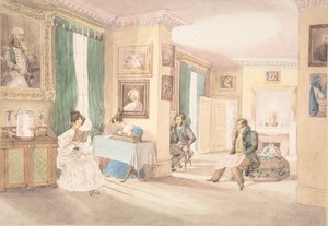 An Interior at Hatton, Warwickshire, 1820-30