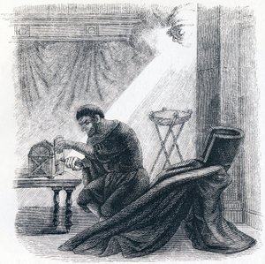 The oracle and the ungodly - Fables by La Fontaine by Grandville