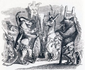 The Lion Leaving for the War - Fables by La Fontaine