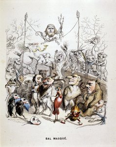 The Masked Ball of Animals - by Grandville