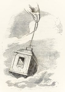 Gulliver Escapes Brobdingnag When His Box Is Grabbed by an Eagle Who Drops It in the Sea, from Gulliver