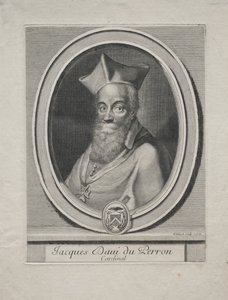 Cardinal Jaques Davey Duperron by Gérard Edelinck