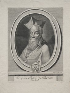 Cardinal Jacques Davy Duperron by Gérard Edelinck