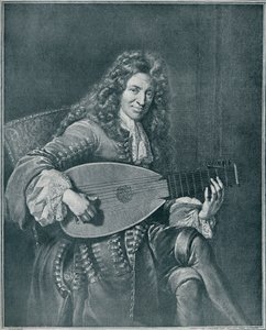 Charles Mouton, c1626-1710. French lutenist and lute composer, 1909