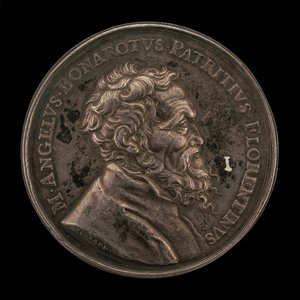 Michelangelo Buonarroti, 1475-1564, Italian Artist obverse, 1673