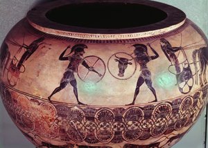 Dinos depicting Perseus and the Gorgons (detail)