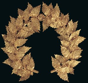 Oak Wreath, Possibly from Attiki, Late Hellenistic to Early Roman Period by Greek