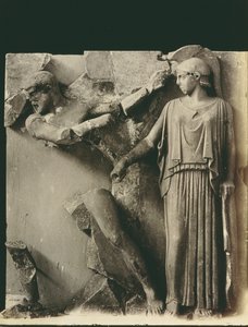 The Labours of Hercules, Metope from the Temple of Zeus in Olympia, c.470-457 BC by Greek